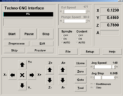 The Control Software interface for servo systems.
